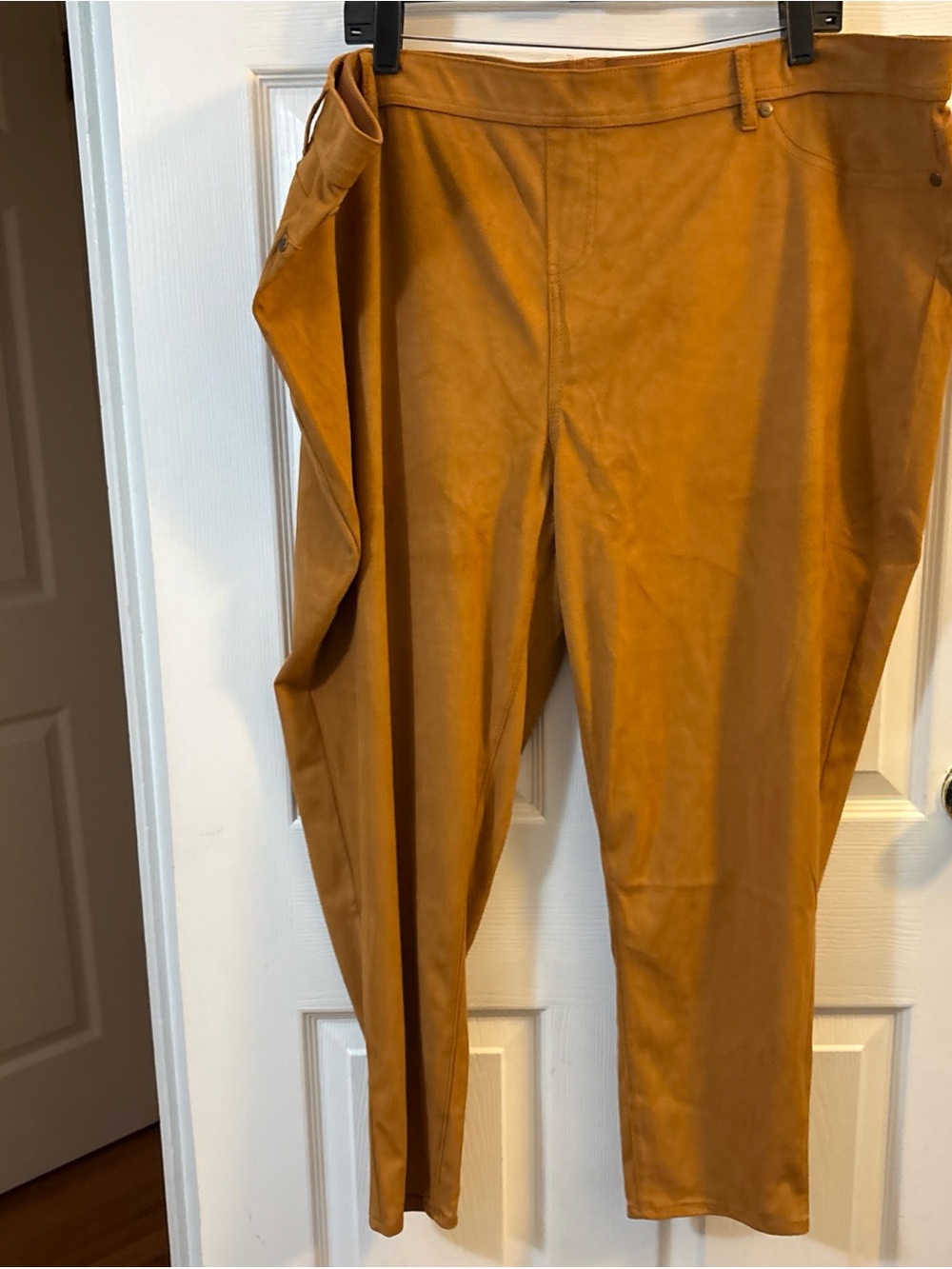 DG2 by Diane Gilman Golden Brown Straight-Leg Pants